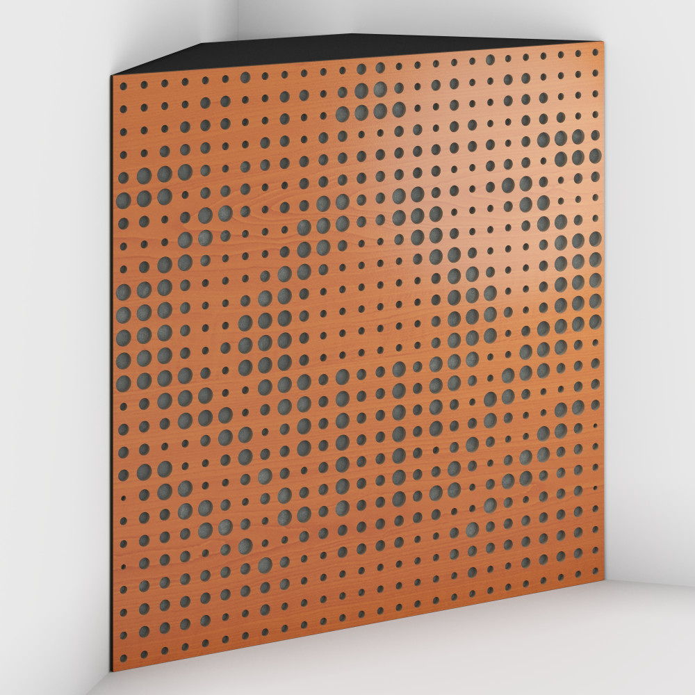 Corner Bass Trap «Universe Fabric» Cherry