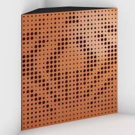 Corner Bass Trap «Universe Fabric» Cherry