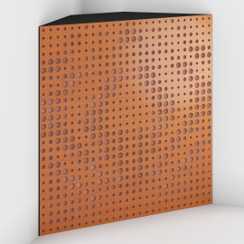 Corner Bass Trap «Universe Fabric» Cherry