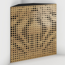 Corner Bass Trap «Universe Fabric» Oak