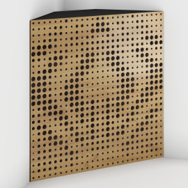 Corner Bass Trap «Universe Fabric» Oak