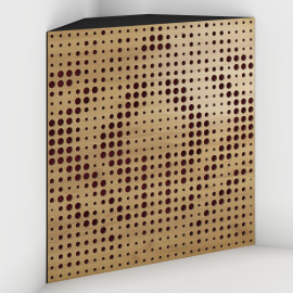 Corner Bass Trap «Universe Fabric» Oak