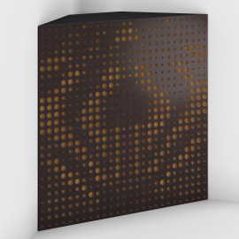 Corner Bass Trap «Universe Fabric» Wenge