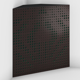 Corner Bass Trap «Universe Fabric» Wenge