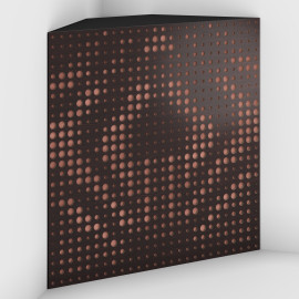 Corner Bass Trap «Universe Fabric» Wenge