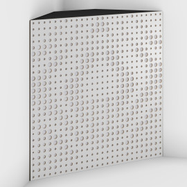 Corner Bass Trap «Universe Fabric» White