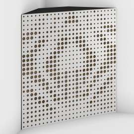 Corner Bass Trap «Universe Fabric» White