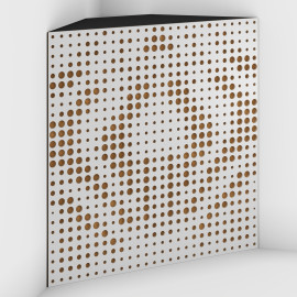 Corner Bass Trap «Universe Fabric» White