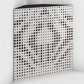 Corner Bass Trap «Universe Fabric» White