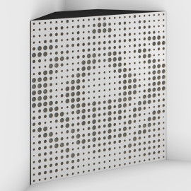 Corner Bass Trap «Universe Fabric» White