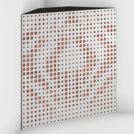 Corner Bass Trap «Universe Fabric» White