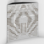 Corner Bass Trap «Universe Fabric» White Plastic