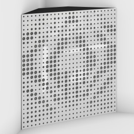 Corner Bass Trap «Universe Fabric» White Plastic