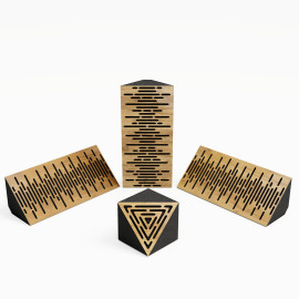 Kit of 3 sets of Bass Trap «Wave Mini» and one set of «Tricub-Wave»