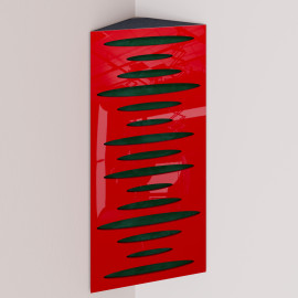 Bass Trap «Pulse Mini Fabric Vertical» Red Plastic
