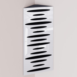 Bass Trap «Pulse Mini Fabric Vertical» White Plastic