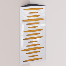 Bass Trap «Pulse Mini Fabric Vertical» White Plastic