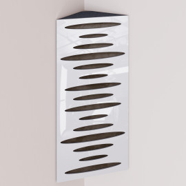 Bass Trap «Pulse Mini Fabric Vertical» White Plastic