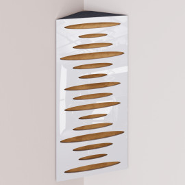 Bass Trap «Pulse Mini Fabric Vertical» White Plastic