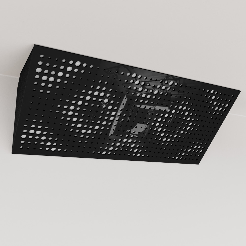 Bass Trap «Rebat Mini Fabric Horizontal» Black Plastic