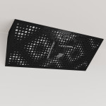 Bass Trap «Rebat Mini Fabric Horizontal» Black Plastic