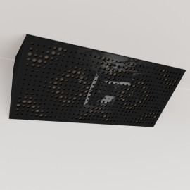 Bass Trap «Rebat Mini Fabric Horizontal» Black Plastic