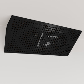 Bass Trap «Rebat Mini Fabric Horizontal» Black Plastic