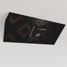 Bass Trap «Rebat Mini Fabric Horizontal» Black Plastic