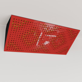 Bass Trap «Rebat Mini Fabric Horizontal» Red Plastic