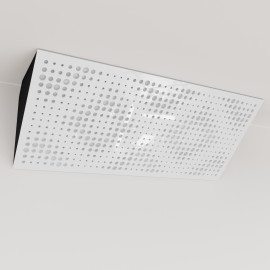 Bass Trap «Rebat Mini Fabric Horizontal» White Plastic