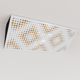 Bass Trap «Rebat Mini Fabric Horizontal» White Plastic