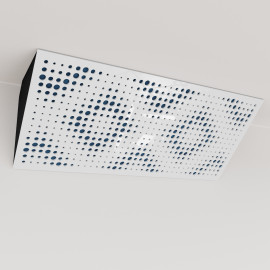 Bass Trap «Rebat Mini Fabric Horizontal» White Plastic