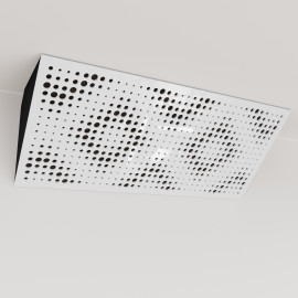 Bass Trap «Rebat Mini Fabric Horizontal» White Plastic