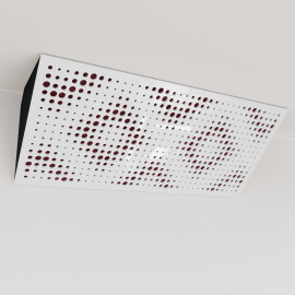 Bass Trap «Rebat Mini Fabric Horizontal» White Plastic