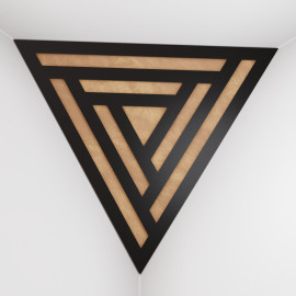 Corner Bass Trap «Triangle Sci-fi Fabric» Black