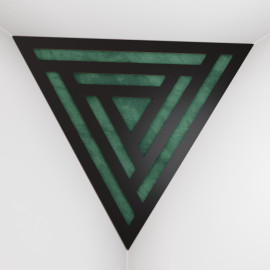 Corner Bass Trap «Triangle Sci-fi Fabric» Black