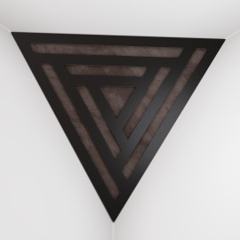Corner Bass Trap «Triangle Sci-fi Fabric» Black
