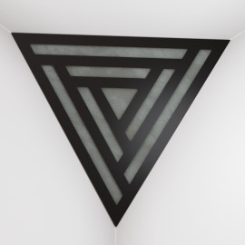 Corner Bass Trap «Triangle Sci-fi Fabric» Black