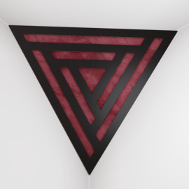 Corner Bass Trap «Triangle Sci-fi Fabric» Black
