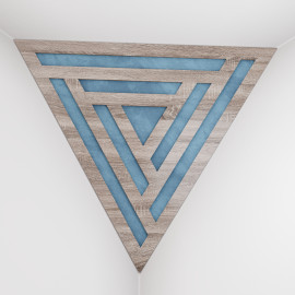 Corner Bass Trap «Triangle Sci-fi Fabric» Sonoma