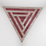 Corner Bass Trap «Triangle Sci-fi Fabric» Sonoma