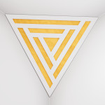 Corner Bass Trap «Triangle Sci-fi Fabric» White