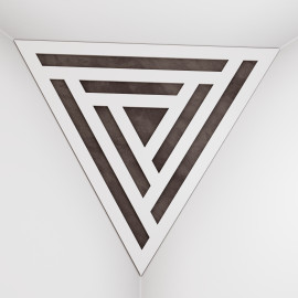 Corner Bass Trap «Triangle Sci-fi Fabric» White