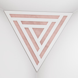 Corner Bass Trap «Triangle Sci-fi Fabric» White