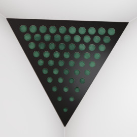 Corner Bass Trap «Triangle Rounds Fabric» Black