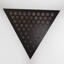 Corner Bass Trap «Triangle Rounds Fabric» Black