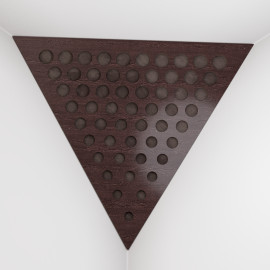 Corner Bass Trap «Triangle Rounds Fabric» Wenge
