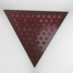 Corner Bass Trap «Triangle Rounds Fabric» Wenge