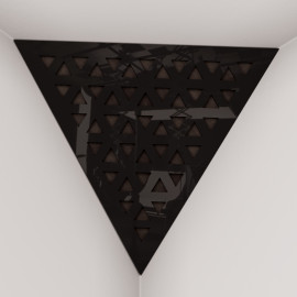 Corner Bass Trap «Triangle Tri Fabric» Black Plastic