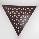 Corner Bass Trap «Triangle Tri Fabric» Wenge
